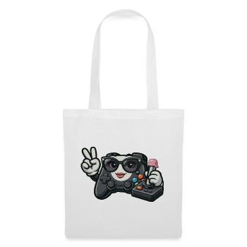 Kawaii WWII-Spielcontroller - Stoffbeutel - Weiß - Vorne