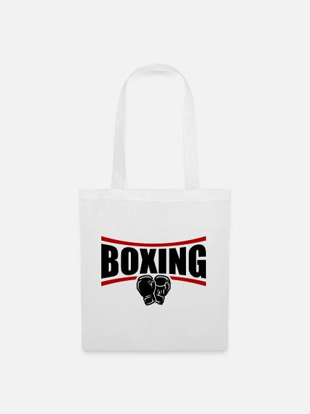 Boxing Boxen - Stoffbeutel - Weiß