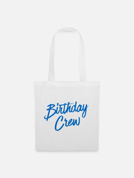 Birthday Crew - Stoffbeutel - Weiß