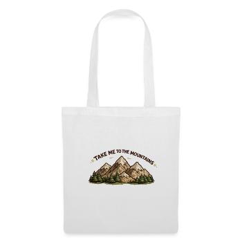 Emmène-moi dans les montagnes - Sac en tissu - blanc - Devant