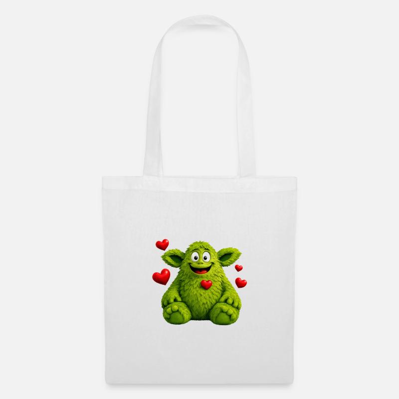 Monster - Stoffbeutel - Weiß