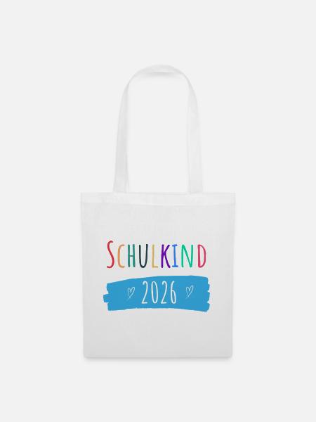 Schulkind 2026 - Stoffbeutel - Weiß