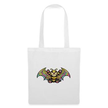 Rainbow bat with wings - Tote Bag - white - Front