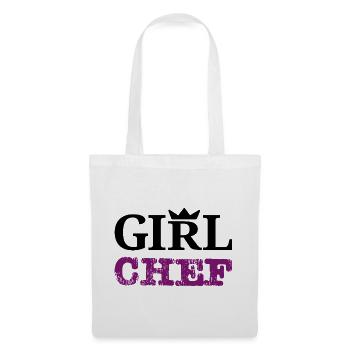 Girl Chef - Statement Design & Typografie - Stoffbeutel - Weiß - Vorne