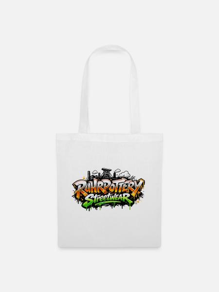 Graffiti Streetwear Sprayschrift - Stoffbeutel - Weiß