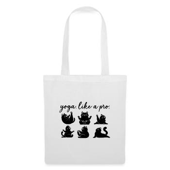 Yoga Cats Funny Cat Yoga Like a Pro - Tote Bag - white - Front