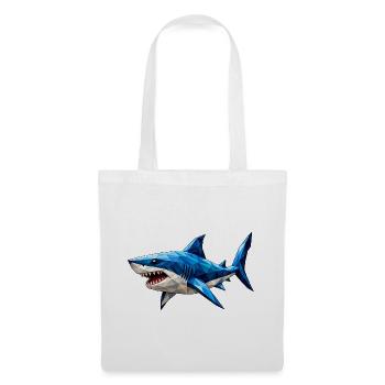 Low Poly Shark - Tote Bag - white - Front