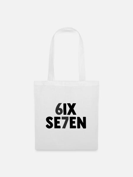 Six Seven - 67 - Meme - Basketball - 6-7 - Stoffbeutel - Weiß