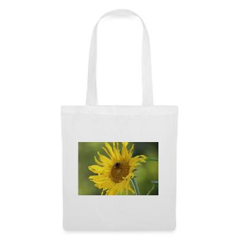 Sonnenblumen mit Hummel - Stoffbeutel - Weiß - Vorne