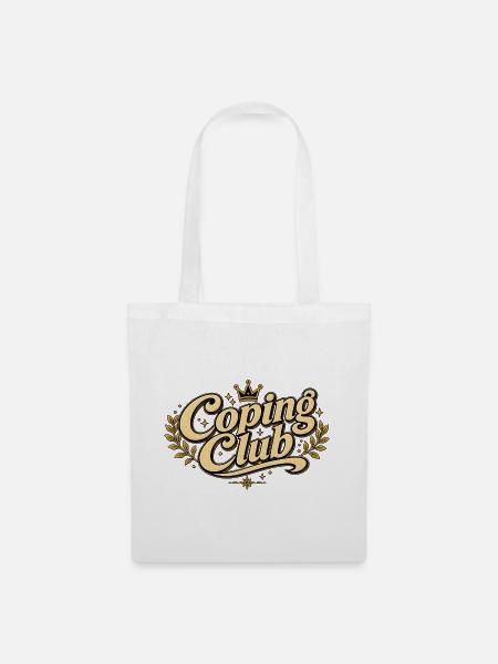 Coping Club - Stoffbeutel - Weiß