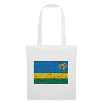 Ruanda als Flagge - Stoffbeutel - Weiß - Vorne