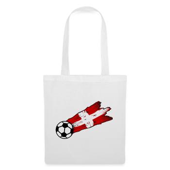 Schweizer Fußballflaggen-Spritzkunst - Stoffbeutel - Weiß - Vorne