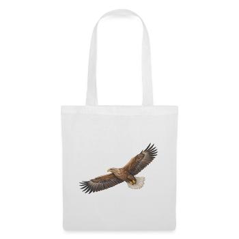Weißwedeladler im majestätischen Flug - Stoffbeutel - Weiß - Vorne