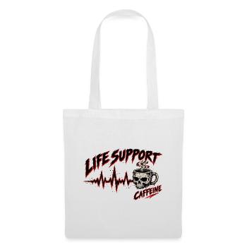 Life Support Skull Coffee Tee - Stoffbeutel - Weiß - Vorne