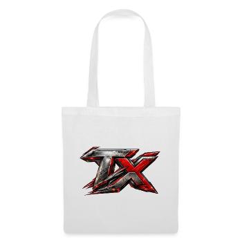 Rotes Metall TX Logo Battle Edition - Stoffbeutel - Weiß - Vorne