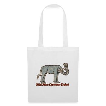 Abdul Abbas, Karl des Großen, Elefant - Stoffbeutel - Weiß - Vorne
