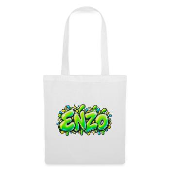 ENZO in Graffiti: das Geschenk, das das Feuer entfacht! - Stoffbeutel - Weiß - Vorne