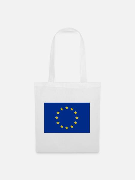 EU-Flagge - Stoffbeutel - Weiß