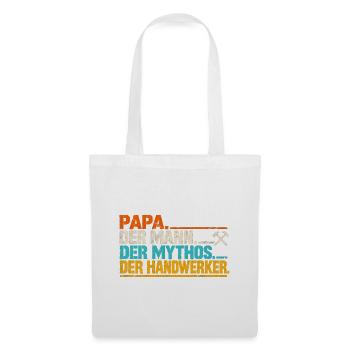 Papa der Mann der Mythos der Handwerker - Stoffbeutel - Weiß - Vorne
