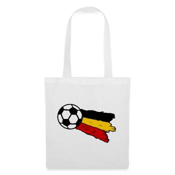 Fußballflagge Belgien - Stoffbeutel - Weiß - Vorne