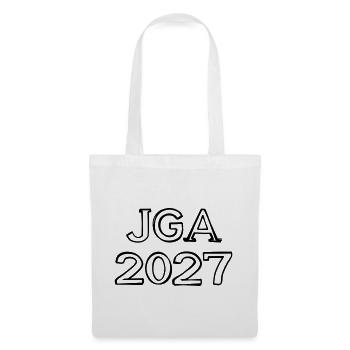 JGA 2027 Schriftzug handgezeichnet - Stoffbeutel - Weiß - Vorne