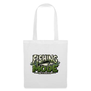 Fishing Mode Activated Angeln Angler Geschenkidee - Stoffbeutel - Weiß - Vorne