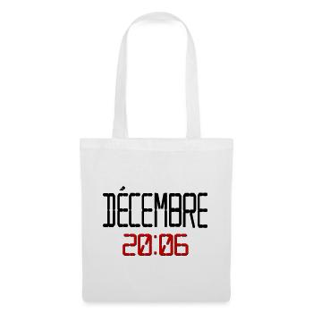 Geburtstag Dezember 2006, Französisch - Stoffbeutel - Weiß - Vorne