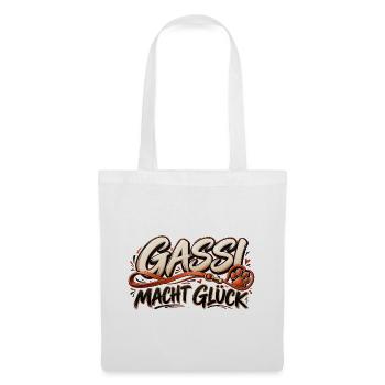 Hundeliebe Gassizeit Geschenk für Hundehalter - Stoffbeutel - Weiß - Vorne