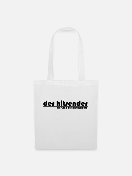 Hitsender_Logo - Stoffbeutel - Weiß