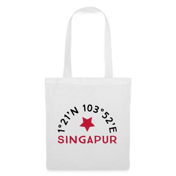 Singapur - Stoffbeutel - Weiß - Vorne