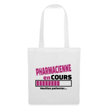 pharmacienne en cours - Sac en tissu - blanc - Devant