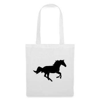 Un cheval - Sac en tissu - blanc - Devant
