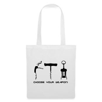 choose your weapon! - Stoffbeutel - Weiß - Vorne