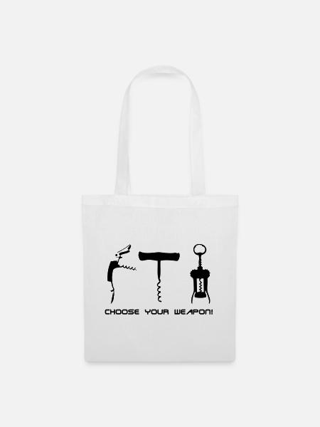 choose your weapon! - Stoffbeutel - Weiß