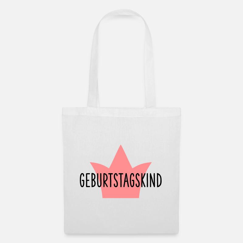 Geburtstagskind Krone Geschenk Geburtstag - Stoffbeutel - Weiß