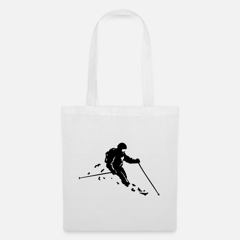 Ski freerider - Stoffbeutel - Weiß