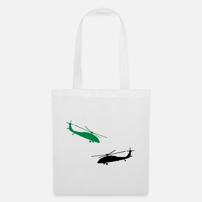 helicopter - Tote Bag - white