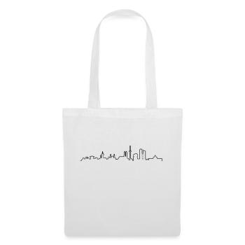 Skyline München - Stoffbeutel - Weiß - Vorne