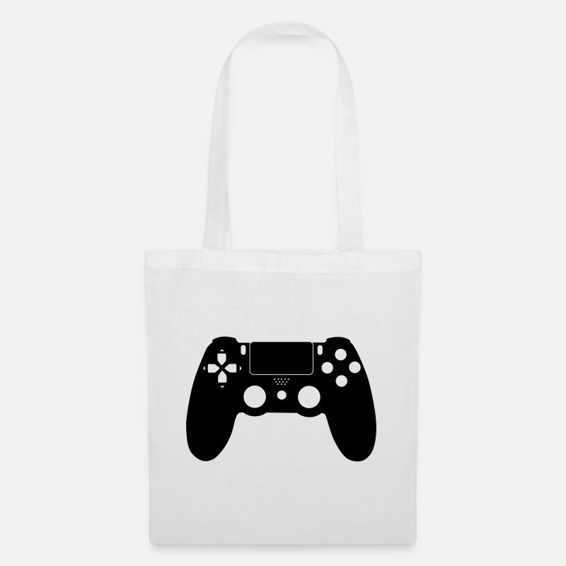 Controller Gamer - Stoffbeutel - Weiß