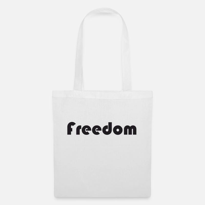 Freedom - Sac en tissu - blanc
