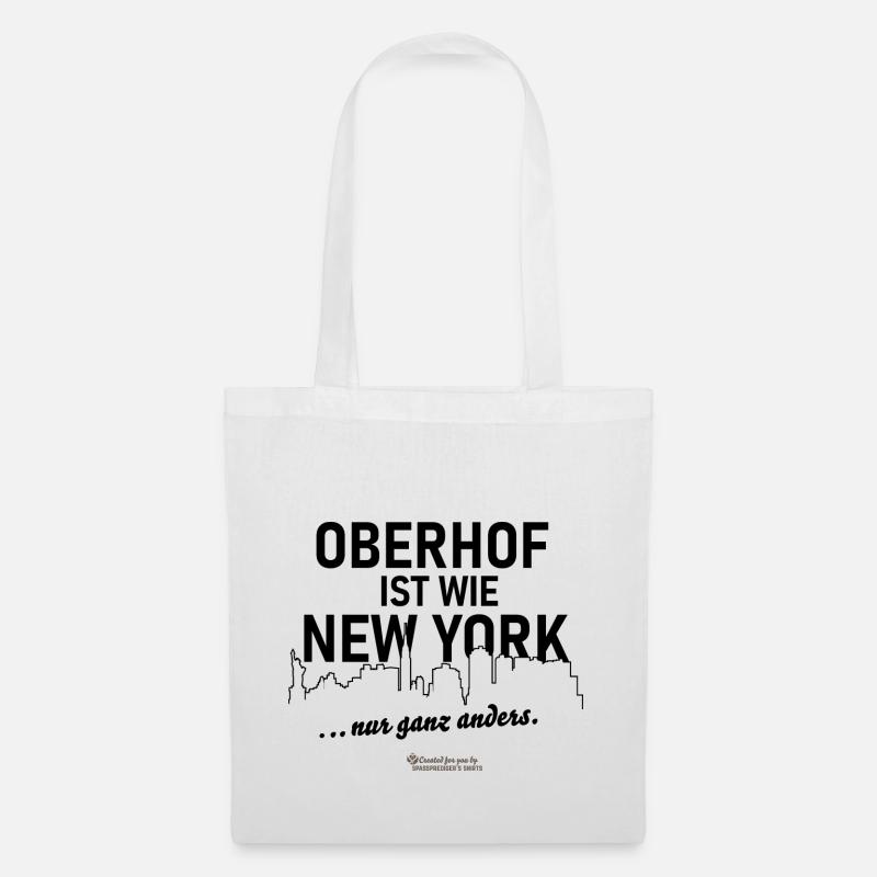 Oberhof ist wie New York - Stoffbeutel - Weiß
