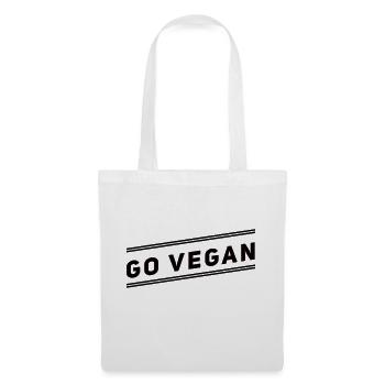 Devenez végétalien - Sac en tissu - blanc - Devant