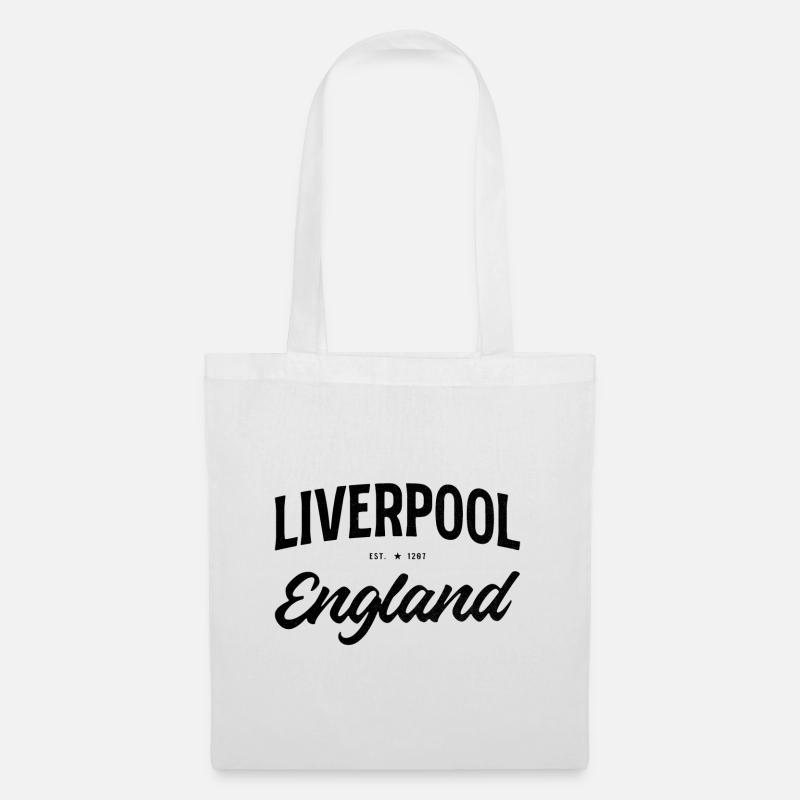 Liverpool Retro Design England - Stoffbeutel - Weiß