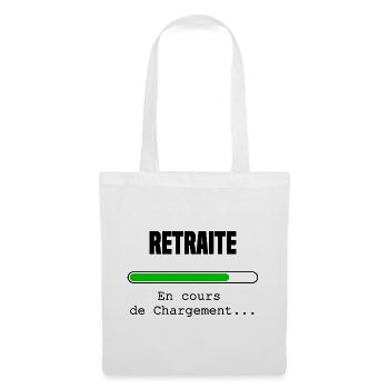 Retraite en cours de chargement - Sac en tissu - blanc - Devant