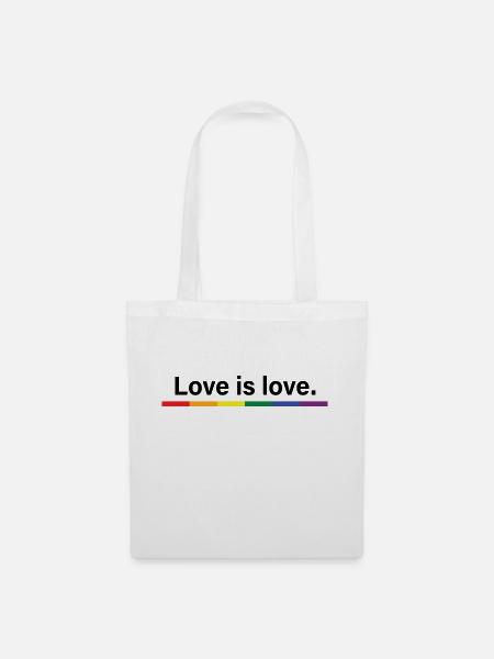 Liebe ist Liebe - Stoffbeutel - Weiß