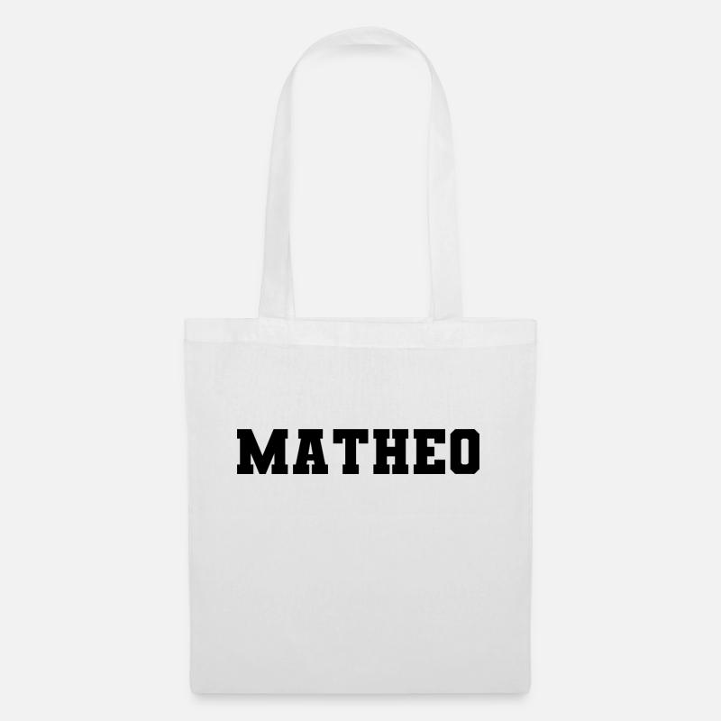 Name - Matheo - Stoffbeutel - Weiß