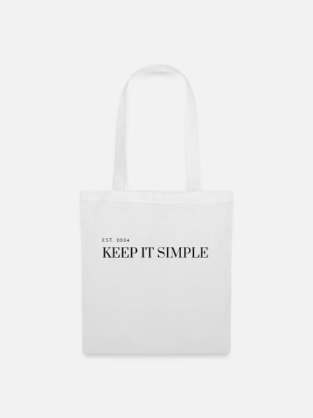 Keep it simple - Stoffbeutel - Weiß
