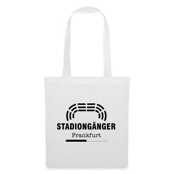 Frankfurt Stadiongänger – Geschenk Fußball Fan - Stoffbeutel - Weiß - Vorne