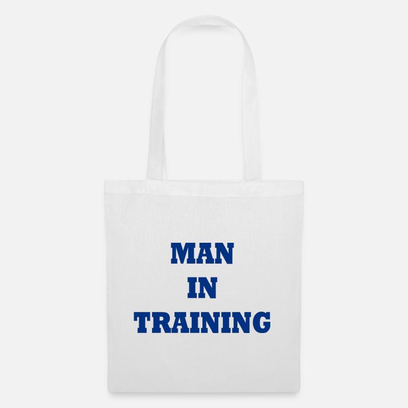 Man in Training - Stoffbeutel - Weiß