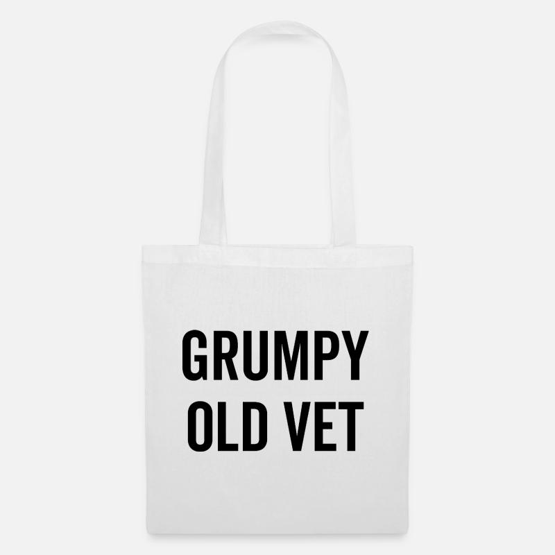 Grumpy Old Vet - Sac en tissu - blanc